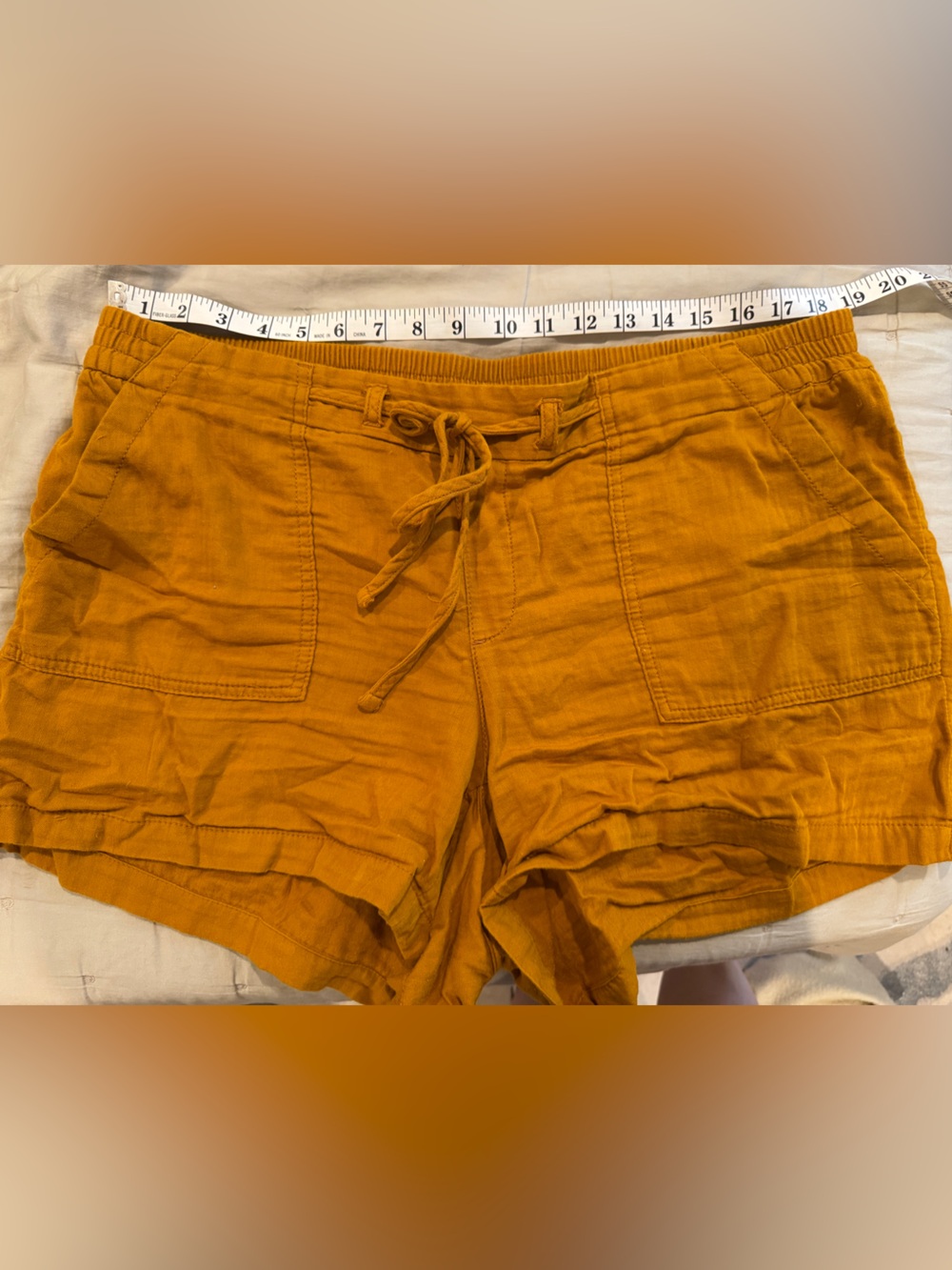 Old Navy Women's Shorts in Mustard Yellow
